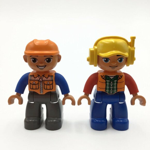 LEGO DUPLO 10812 Truck & Tracked Excavator Oval Eyes Figures Construction Set - Picture 8 of 10